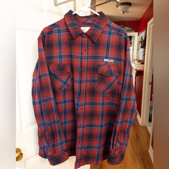 BNWOT HURLEY MENS FLANNEL - Picture 3 of 5